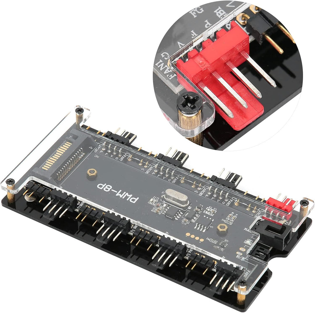 ARGB Controller argb controller fernbedienung PWM+ARGB Zwei in einem Gehäuse Lüfter Hub, 8 5 V3 Pin