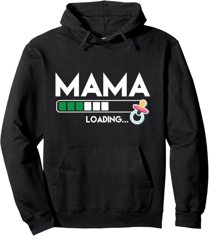 Loading Mama Lädt 2021 Frau Mutter Kleidung Mom Witzig Pullover Hoodie