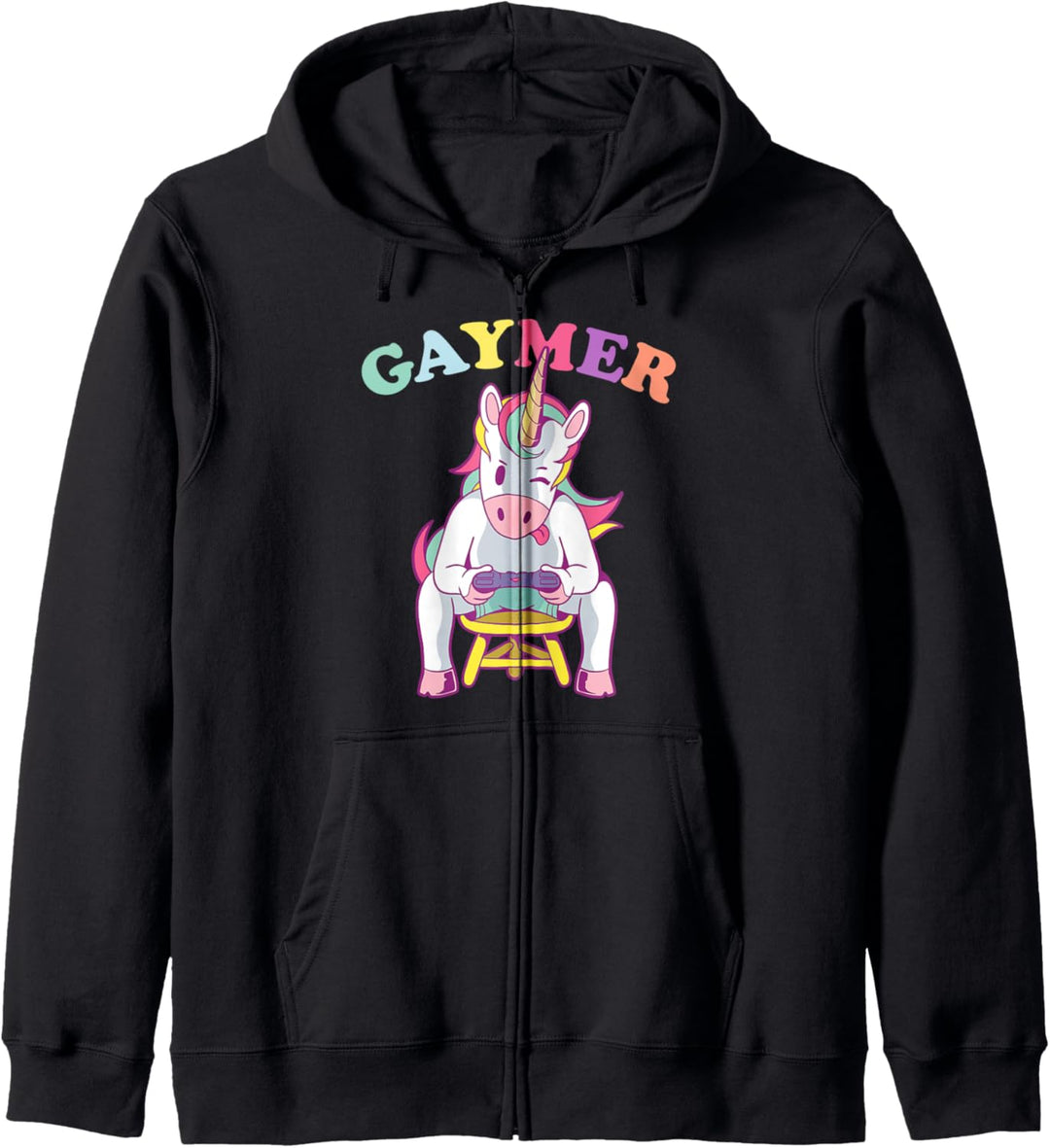 Gaymer Einhorn - LGBTQ Videspiele Kapuzenjacke