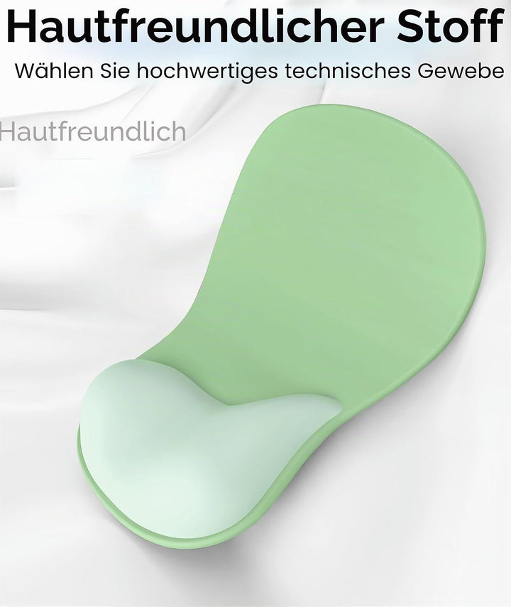 Mauspad mit Gelkissen,Ergonomisches Mousepad mit handauflage mit weichem Gelpolster,Rutschfester Bas