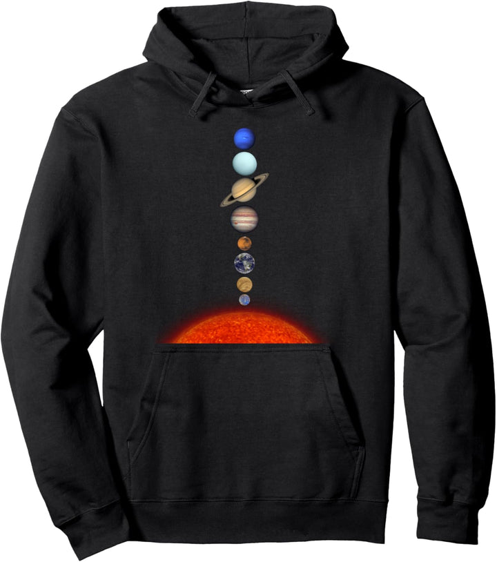 Sonnensystem Sonne Mit Planeten Erde Planetensystem System Pullover Hoodie