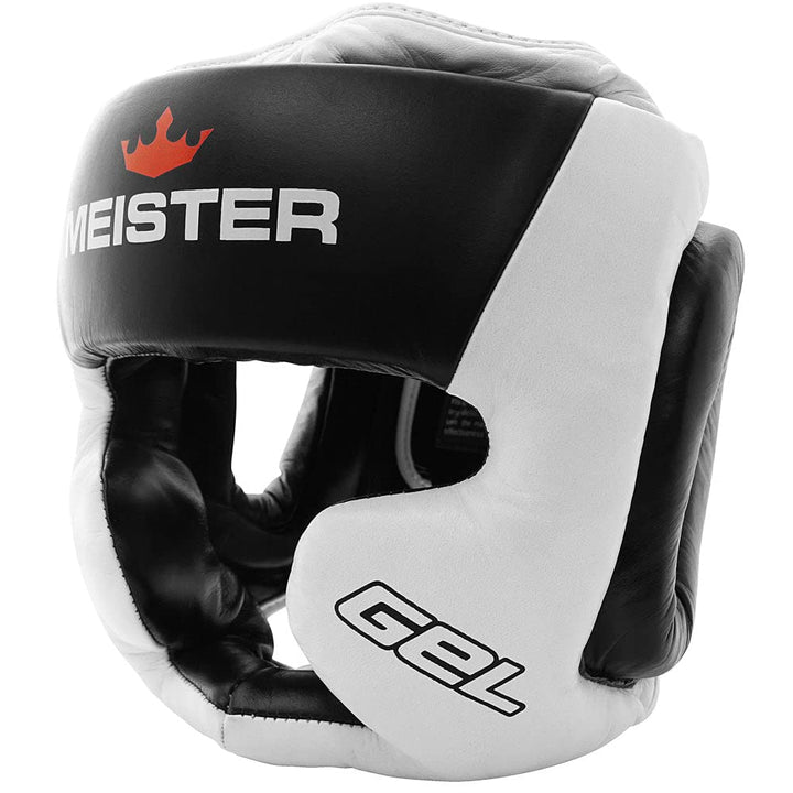 Herren Gel Fullface Training Kopfschutz Boxen &amp; Muay Thai Weiss / Schwarz L-XL, Weiss / Schwarz L-XL