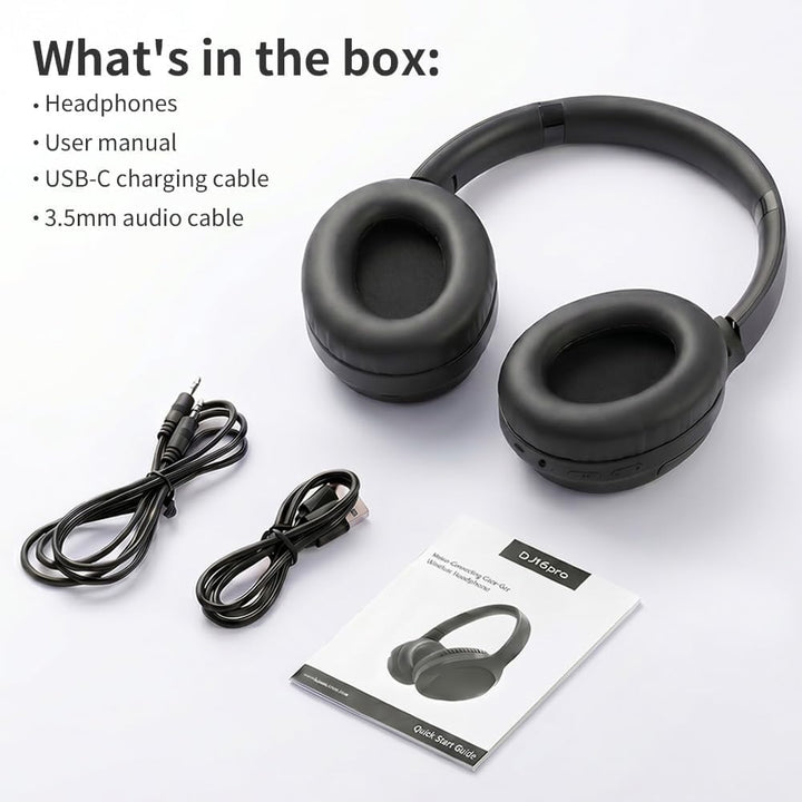 Kopfhörer Kabellos Bluetooth Over Ear, Active Noise Cancelling Kopfhörer, Bluetooth 5.4, Hi-Res Soun