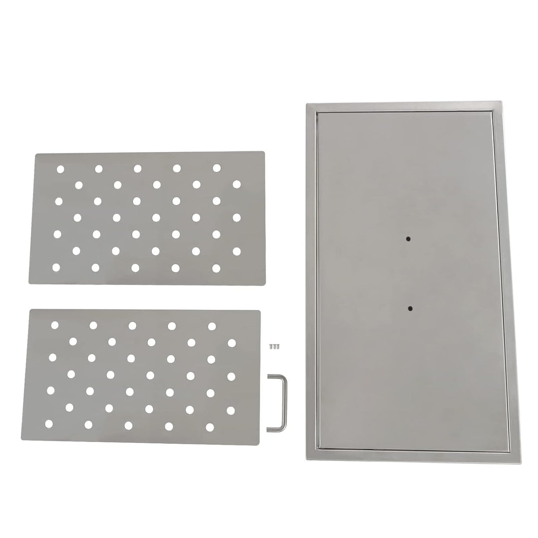 Einkochtopf, 52,1x 29,2x 33 cm Wasserbad Einkocher, Einkochtopf mit 2 Einkocheinsätzen, Kommerzielle