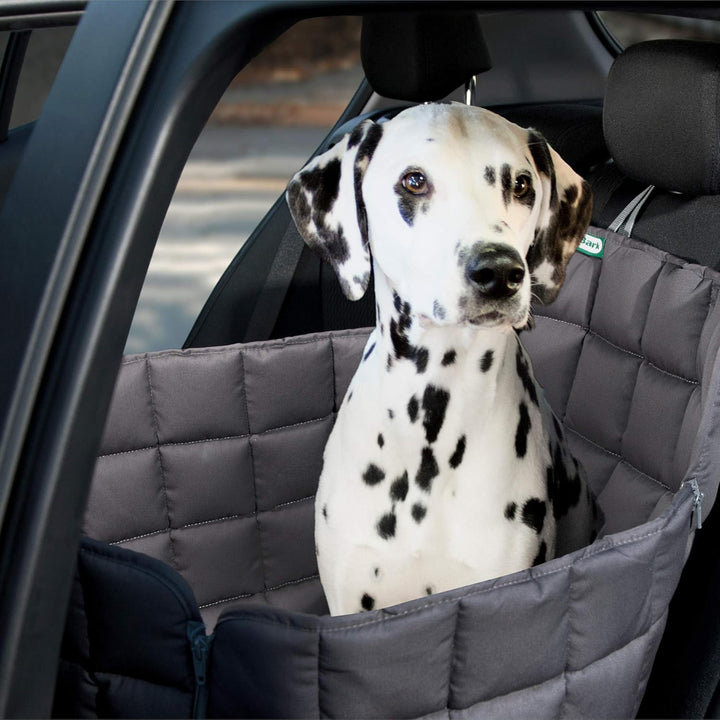 Doctor Bark Hunde 1-Sitz-Autoschondecke für die Rücksitzbank, All-Side Schutz mit Reissverschluss fü