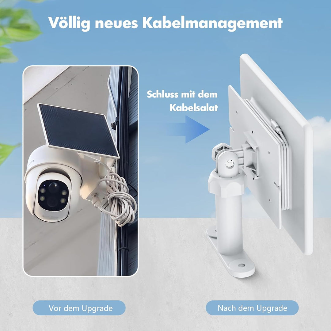 eufy 5W Solarpanel für Kamera kompatibel mit Eufycam 2C S220 E30 S330 4M Kabel 5V IP65 Wasserdicht f