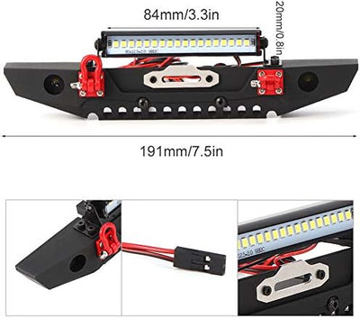 VGEBY RC Stossstange, Metall RC Stossstange RC Frontstossstange Ersatz RC Auto Zubehör für 1/10 RC C