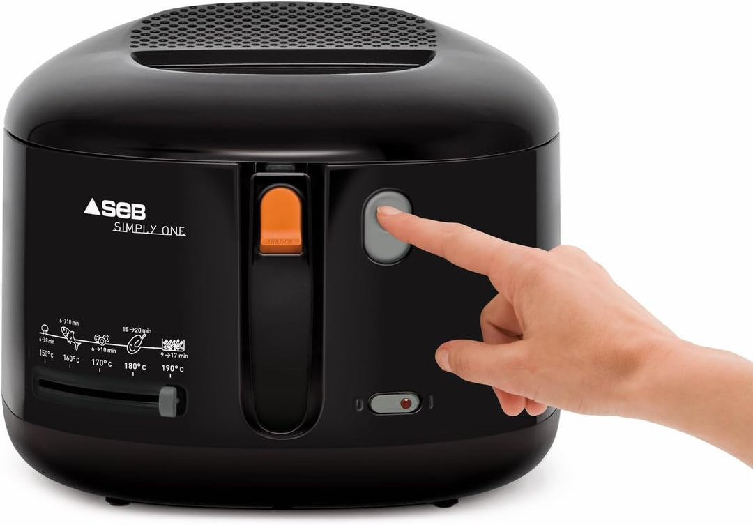 Tefal FF1608 Simply One Elektrische Fritteuse | XL Fassungsvermögen für bis zu 1,2 kg Pommes | exklu