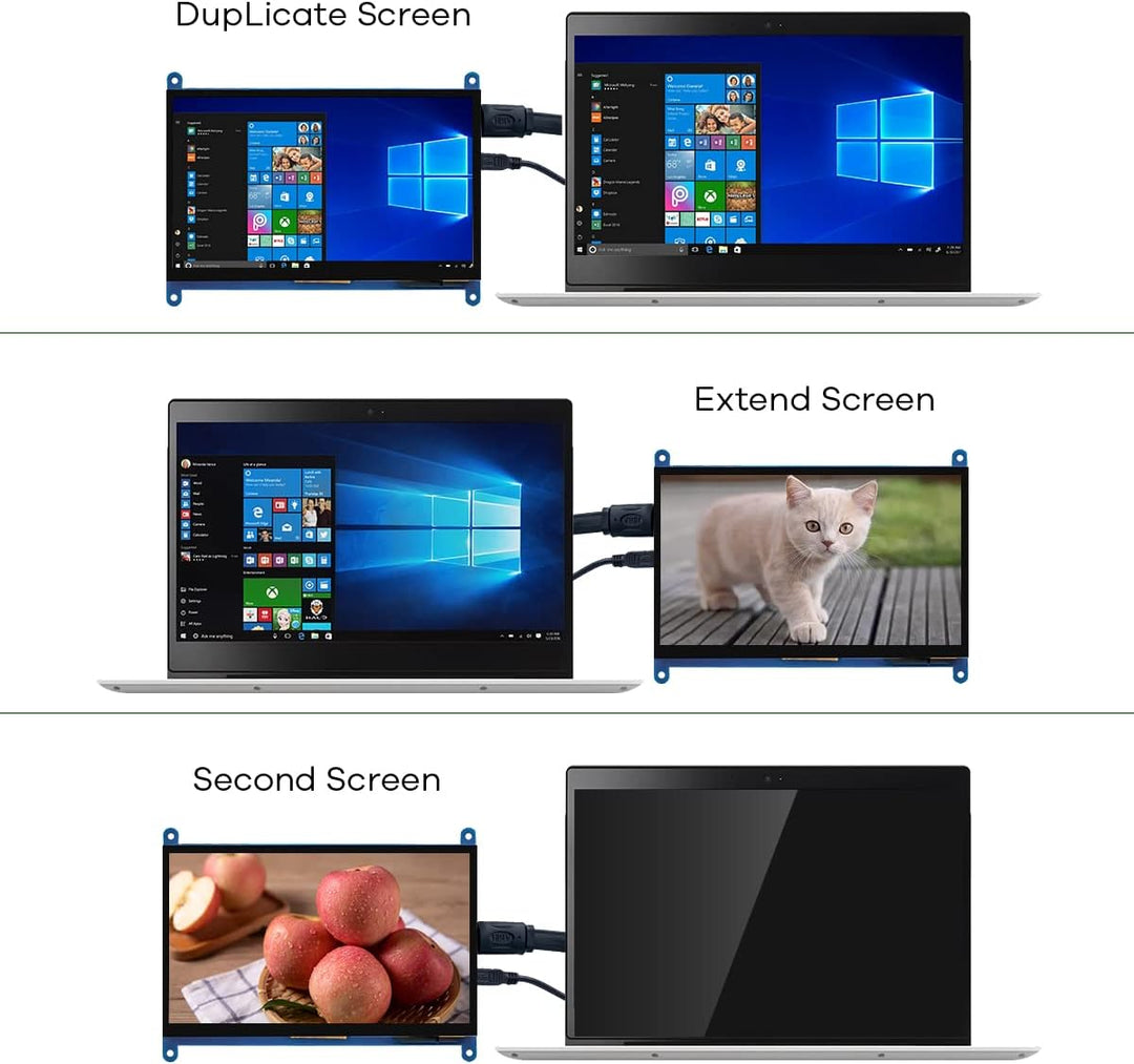 LAFVIN 7 Zoll IPS LCD Touch Screen Display Panel 1024×600 kapazitiver Bildschirm HDMI Monitor für Ra