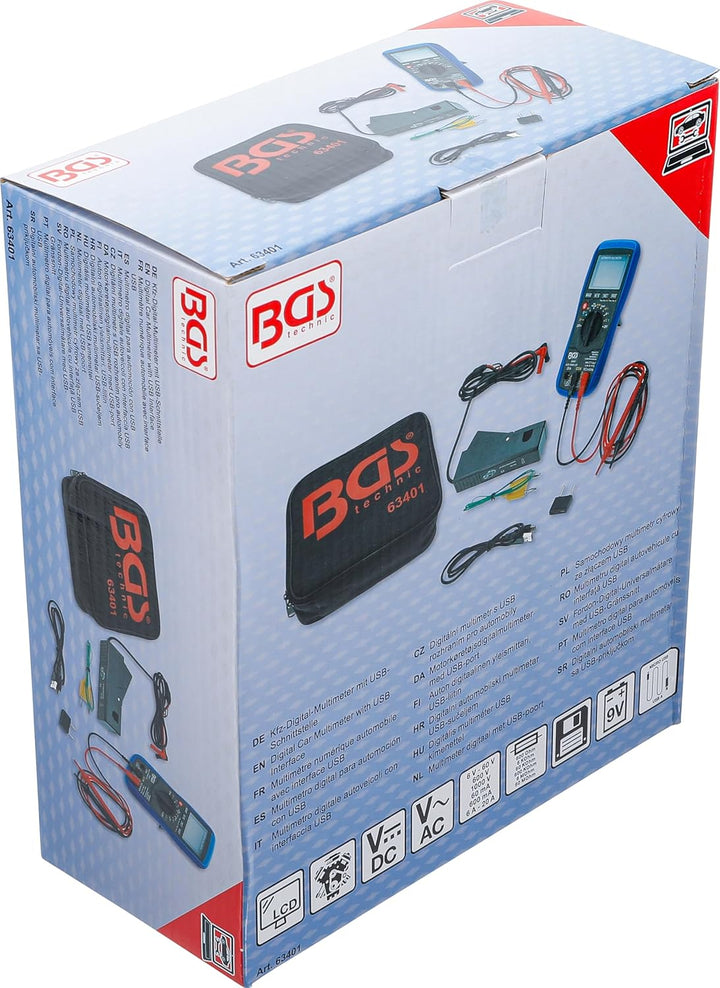 BGS 63401 | Kfz-Digital-Multimeter mit USB-Schnittstelle