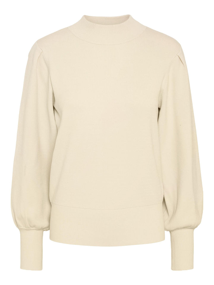 YAS Damen Yasfonny Ls Knit S. Noos Pullover XS Birch, XS Birch
