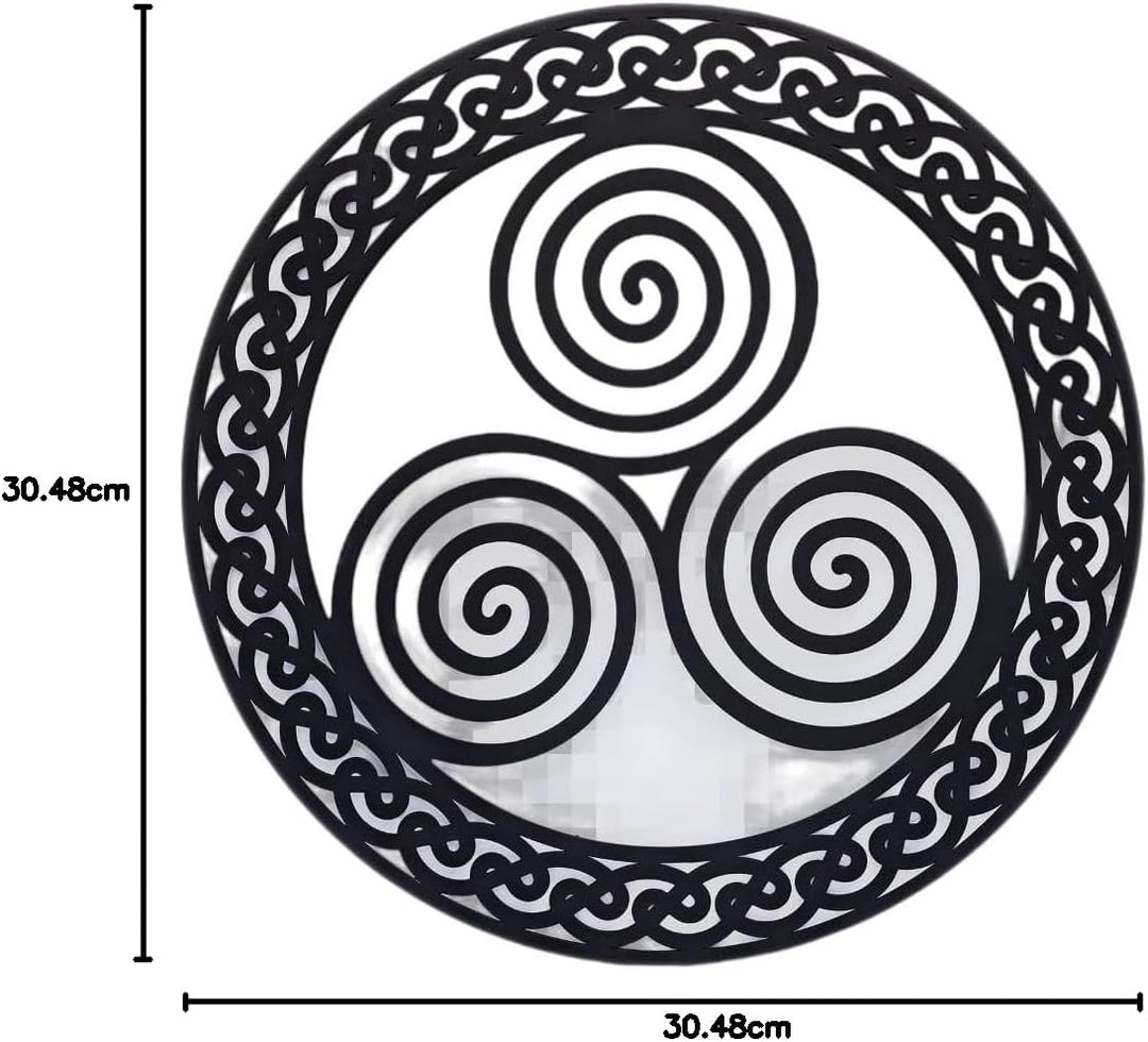Exclusively Irish Triskelion Wandbehang Runde Form Heimdekoration Kunst Hauszubehör Einweihungsgesch