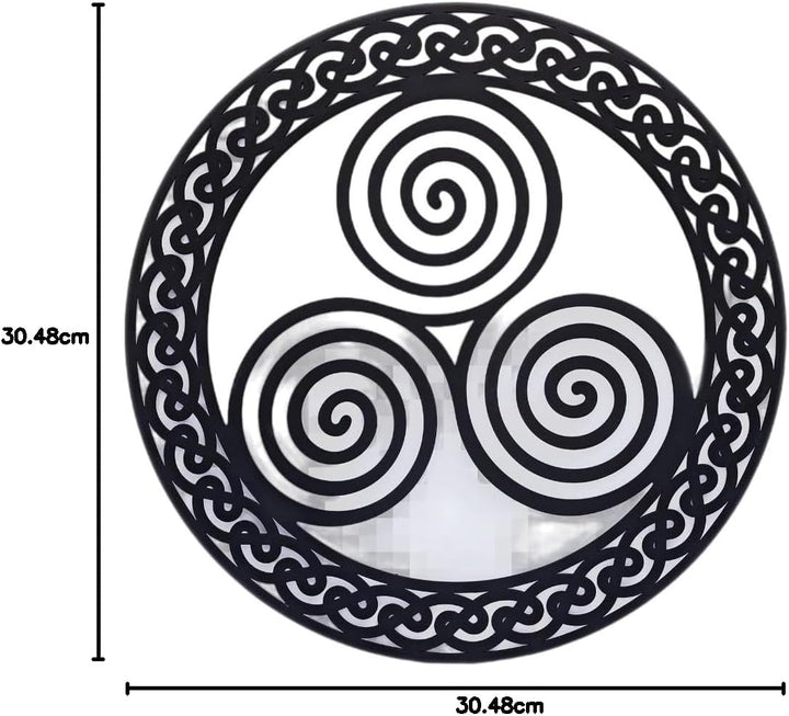 Exclusively Irish Triskelion Wandbehang Runde Form Heimdekoration Kunst Hauszubehör Einweihungsgesch