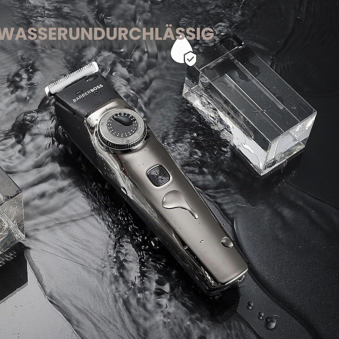 BarberBoss Haarschneider - Bartschneider für Männer, Nasenhaartrimmer, 39 Schnittlängen, Kammaufsätz