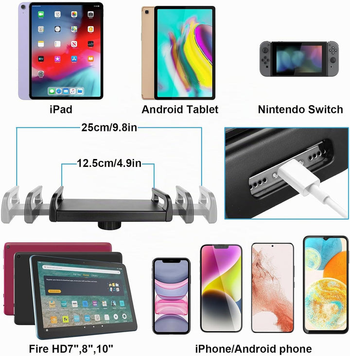 ChromLives Tablet Halterung Bett Tablet-Ständer für Bett Tablet Halterung Tisch Flexibel mit Lang Ar