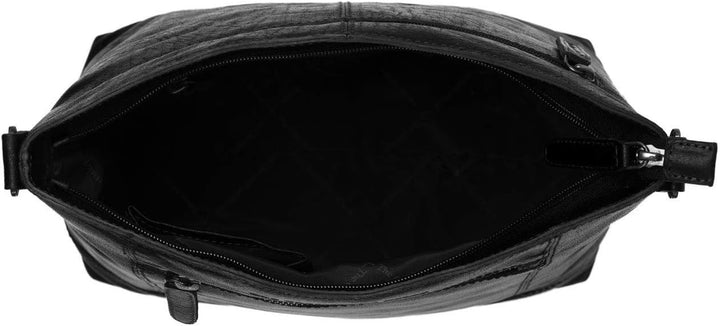 The Chesterfield Brand Antique Buff Annic Schultertasche Leder 30 cm Schwarz, Schwarz