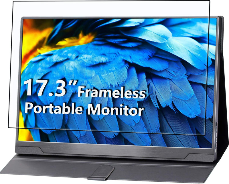 cocopar Portable Monitor - Upgraded 17.3 Zoll 1080P FHD IPS HDR 100% sRGB FreeSync USB-C Gaming Moni