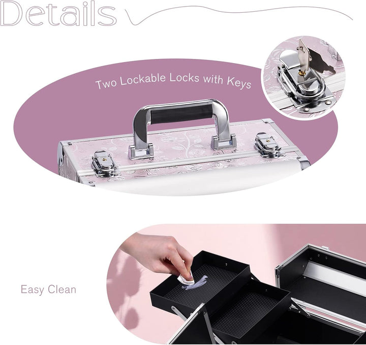 Kosmetikkoffer Schminkkoffer Make up Koffer Friseurkoffer Nagelkoffer Make-up Aufbewahrung friseurko