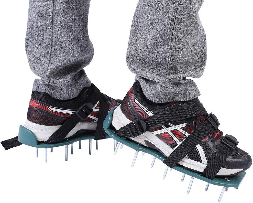 Rasenbelüfter Schuhe, Gartenschuhe, Rasen Nagelschuhe Universelle Belüftungssandalen für den Garten