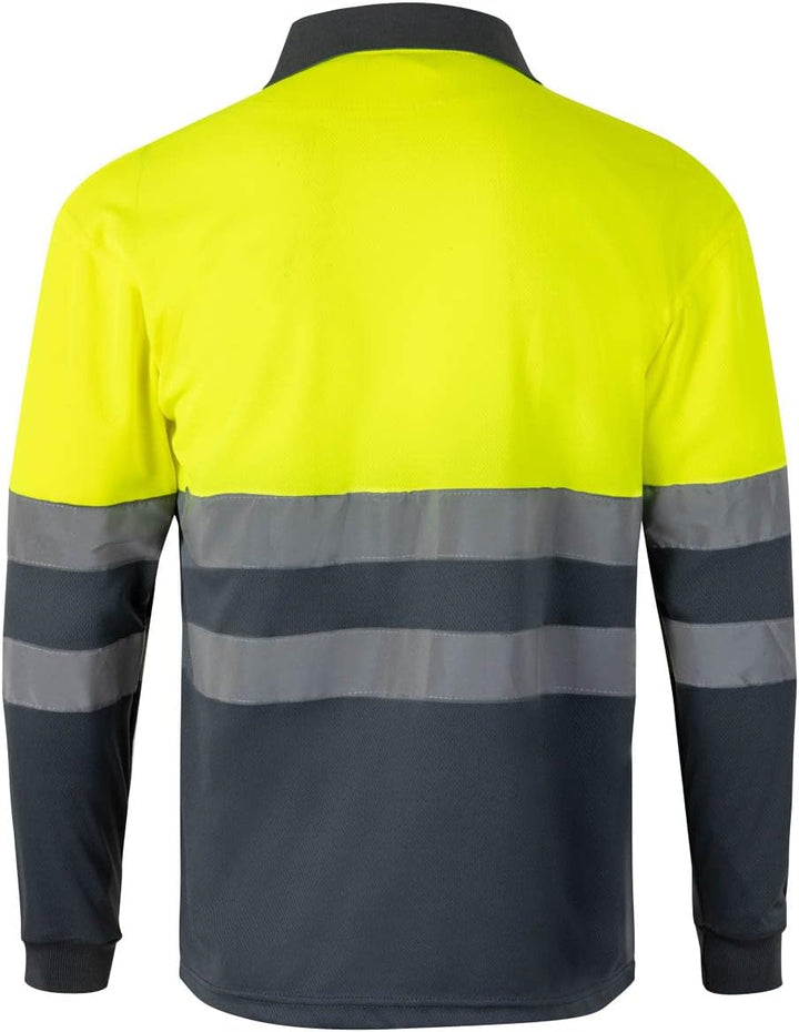 Velilla 175 - Signalshirt, langärmelig (Grösse XS) Farbe grau und gelb fluoreszierend 3XL Grau Y Ama
