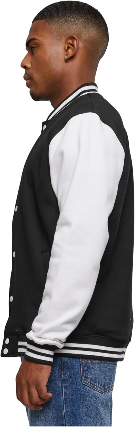 Urban Classics Herren Sweatjacke S Blk/Wht, S Blk/Wht