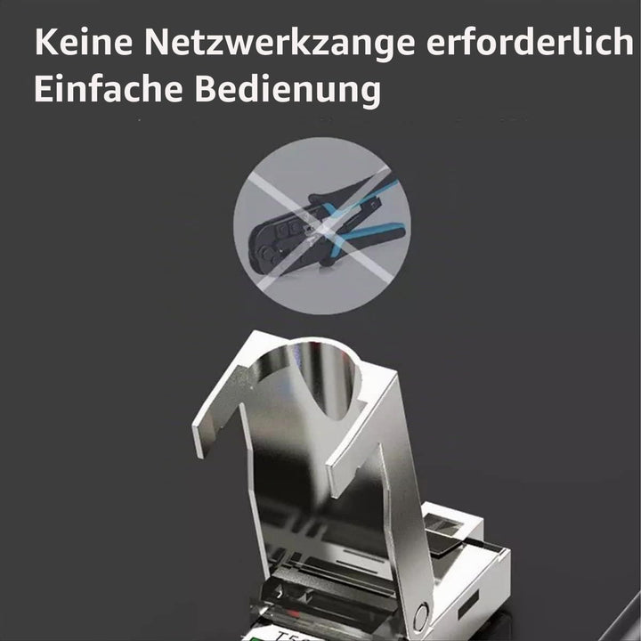 10 Stück Netzwerkstecker Cat 7 werkzeuglos CAT7 CAT7A RJ45 LAN UTP Kabel Stecker ohne Werkzeug werkz