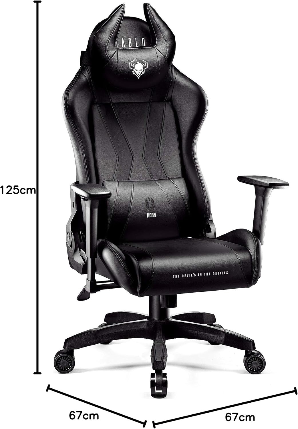 Diablo Gaming Stuhl X-Horn 2.0 Bürostuhl Gamer Chair Schreibtischstuhl 3D Armlehnen Ergonomisches De