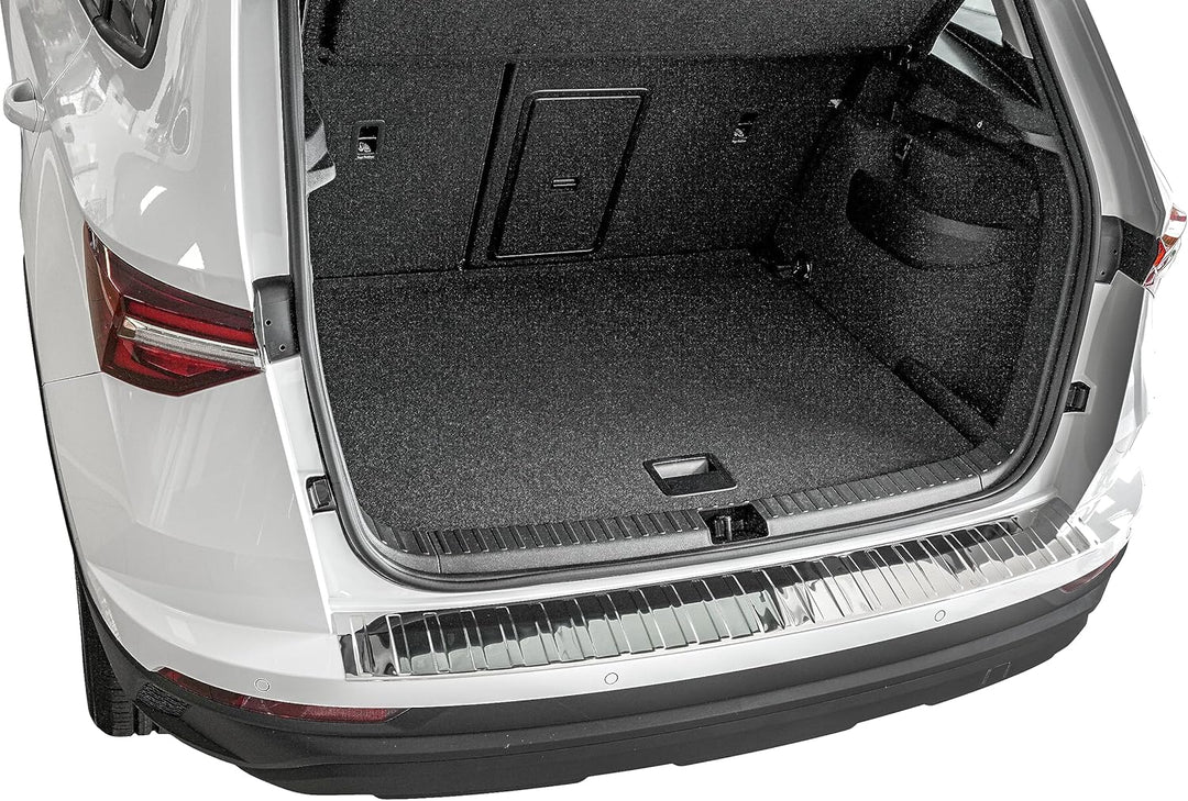Ladekantenschutz Edelstahl CHROM kompatibel für Skoda Karoq | NU7 | BJ ab 2017> | premium Qualität v