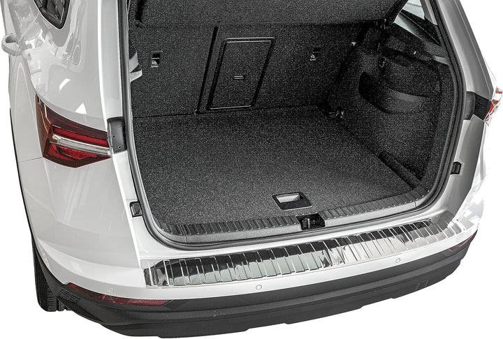 Ladekantenschutz Edelstahl CHROM kompatibel für Skoda Karoq | NU7 | BJ ab 2017> | premium Qualität v