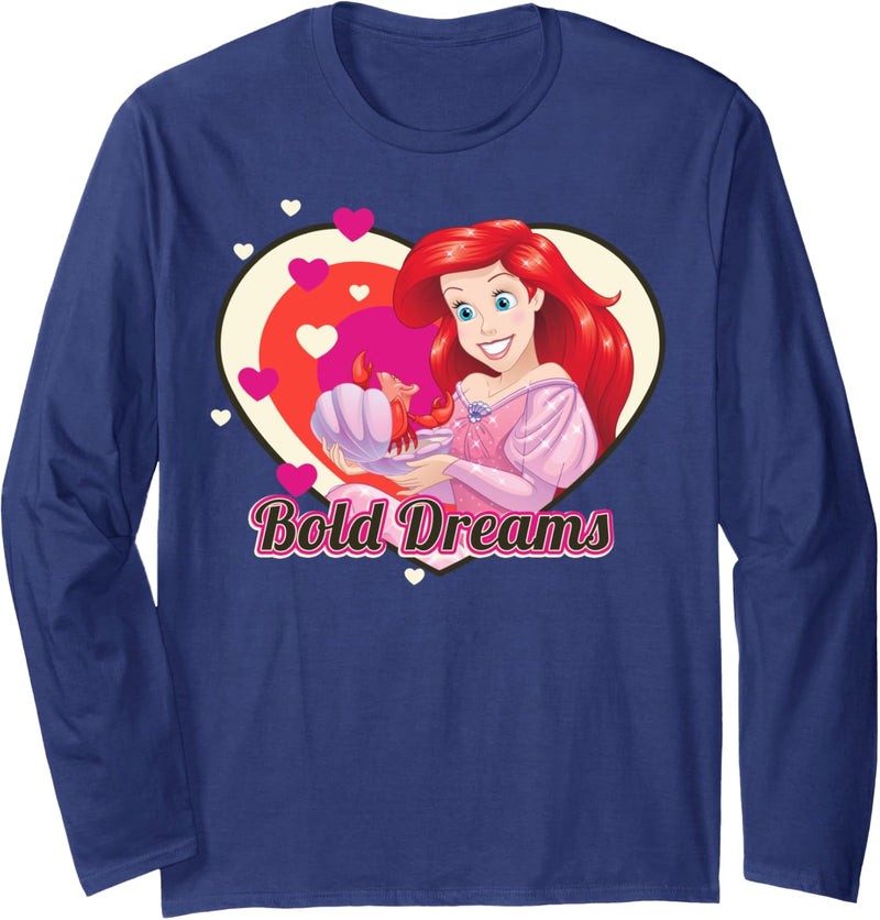 Disney The Little Mermaid Ariel Bold Dreams Cartoon Heart Langarmshirt