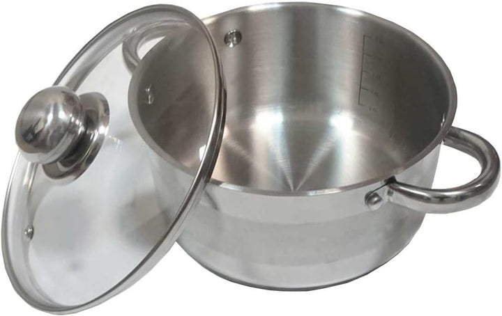 Kochtopf mit Deckel Kinghoff aus Edelstahl (6L), 6L
