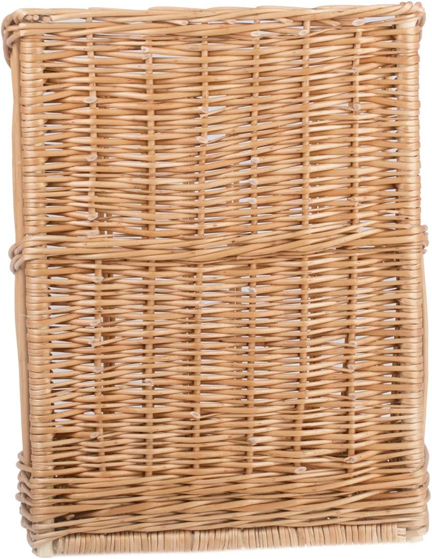 Baguettekorb aus Weide, Backwarenkorb, Stangenbrotkorb, Brotständer, Brotkasten aus natürlichem Weid