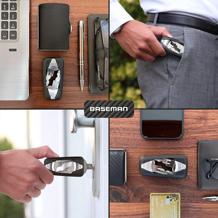 BASEMAN® Key Organizer Carbon – der innovative Schlüssel Organizer ordnet Schlüssel mit Stil und bri