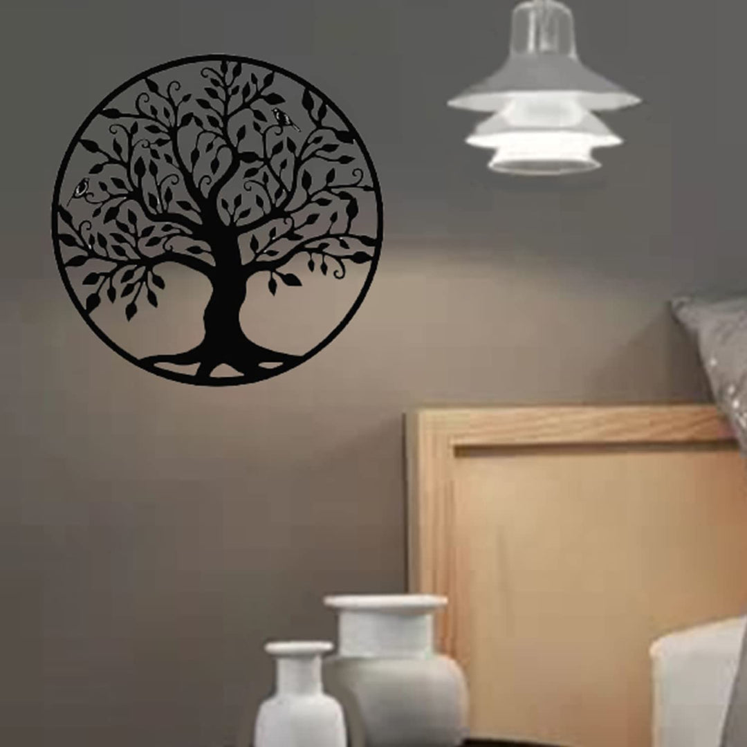 LIKEUDO 50cm Wall Hängende Lebens Baum Metall Wanddekoration Wohnzimmer Wandkunst Dekoration Wandbil