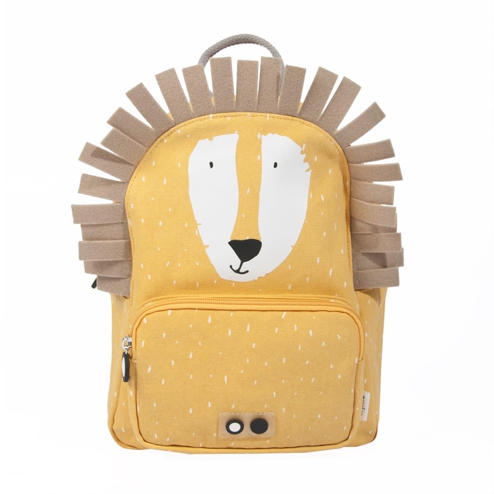 Trixie Rucksack - Rucksack für Kind - für Jungen und Mädchen - Kleiner Turnbeutel Dunkelgelb Mr Lion