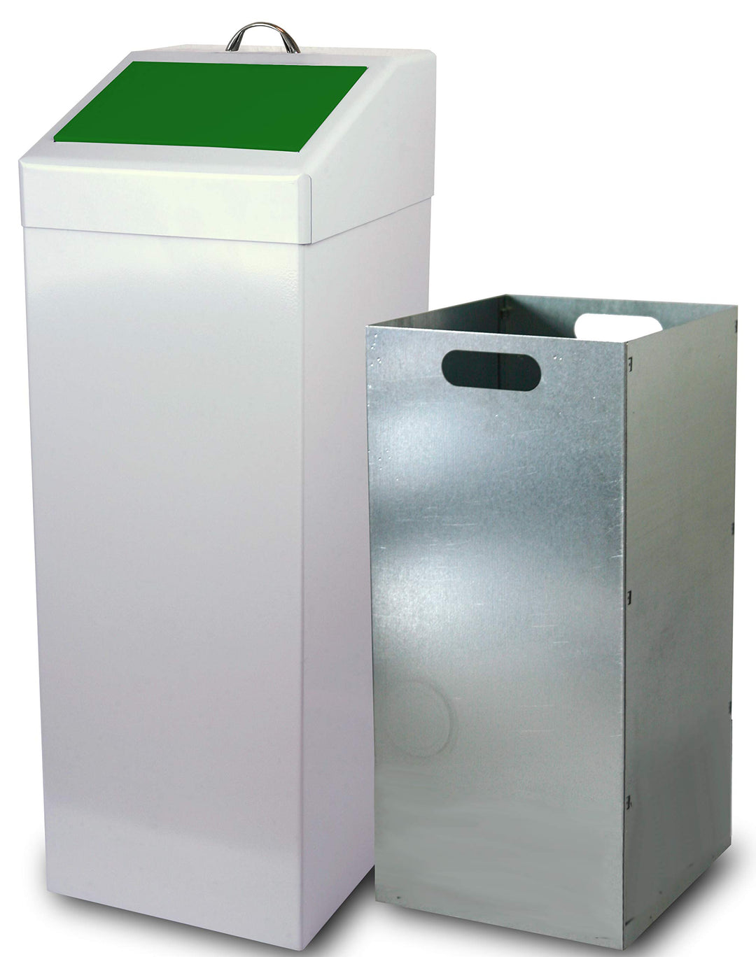 Wertstoffsammler 87 ltr., HxBxT: 90x34x38cm, grün, inkl. Innenbehälter 87 ltr. (Abfalleimer, Abfallb