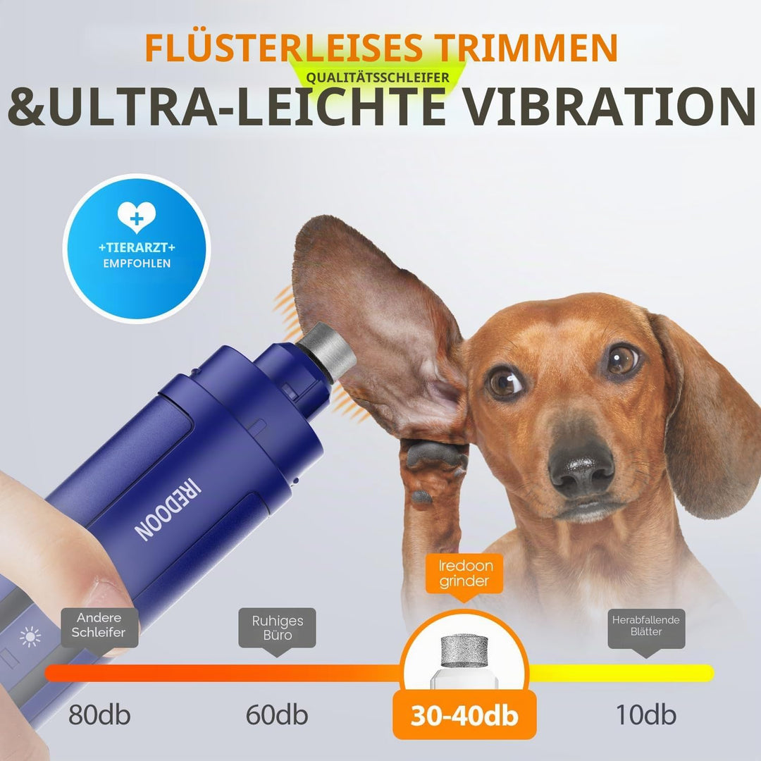 Profi Krallenschleifer für Hunde 3-Gang Mit 4 LED-Leuchten – Neuester Krallenschleifer Mit Leistungs