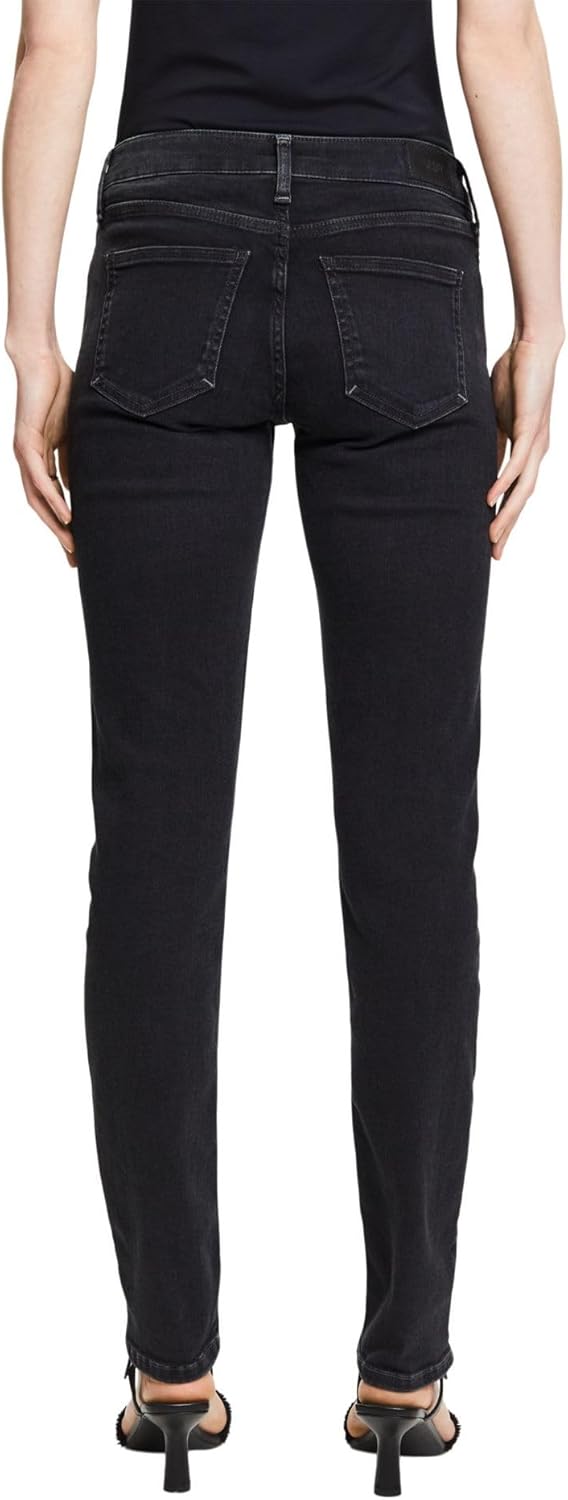 ESPRIT Schmal geschnittene Jeans mit hohem Bund