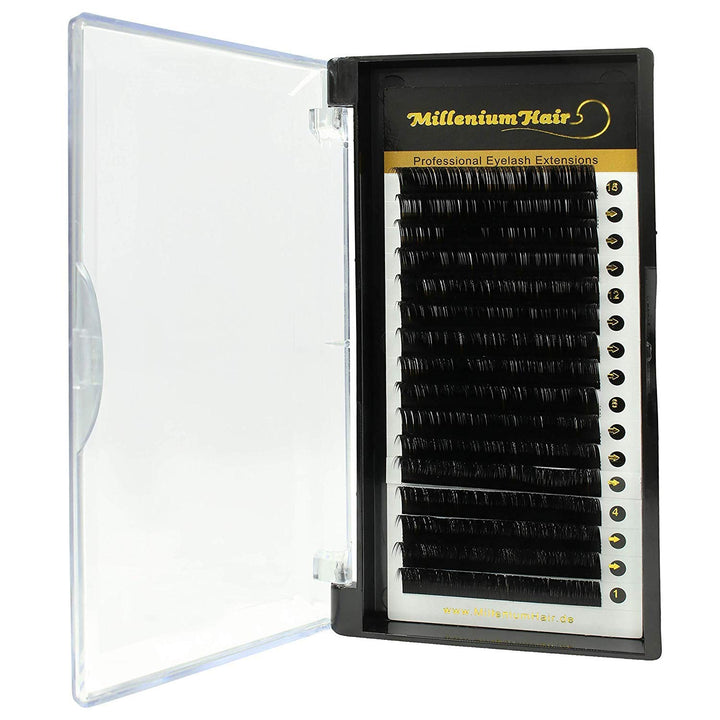 Profi-Set - Silk Lashes - Seidenwimpern - Wimpern-Verlängerung - L-Curl 0,10mm