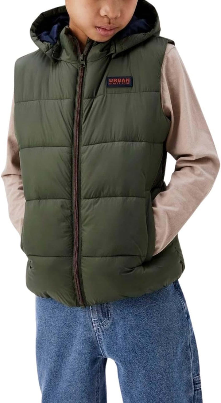 NAME IT Jungen Nkmmonay Vest Pb Steppweste (1er Pack) 146 Grün, 146 Grün