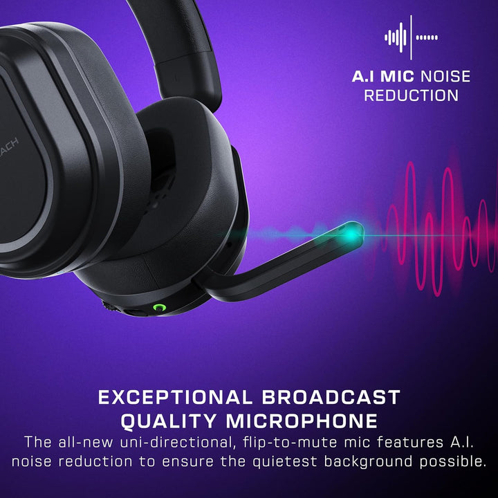 Turtle Beach Stealth 700 Kabelloses Multiplattform-Headset für PS5, PS4, PC und Mobilgeräte, Schwarz