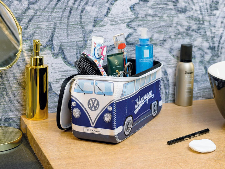 BRISA VW Collection - T1 Bulli Bus Kulturbeutel Kosmetiktasche | Volkswagen Universaltasche Waschbeu
