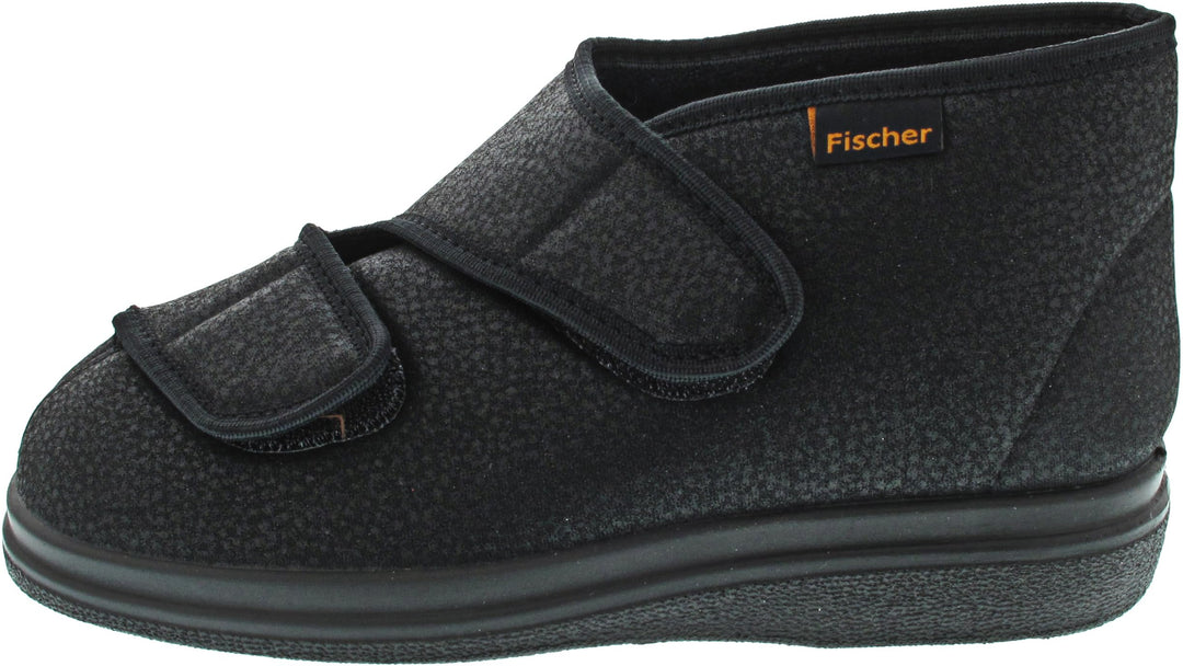 Fischer Herren Ortho Hohe Hausschuhe 36 EU Schwarz Schwarz 222, 36 EU Schwarz Schwarz 222