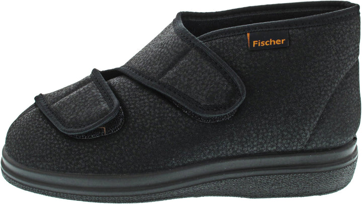Fischer Herren Ortho Hohe Hausschuhe 36 EU Schwarz Schwarz 222, 36 EU Schwarz Schwarz 222