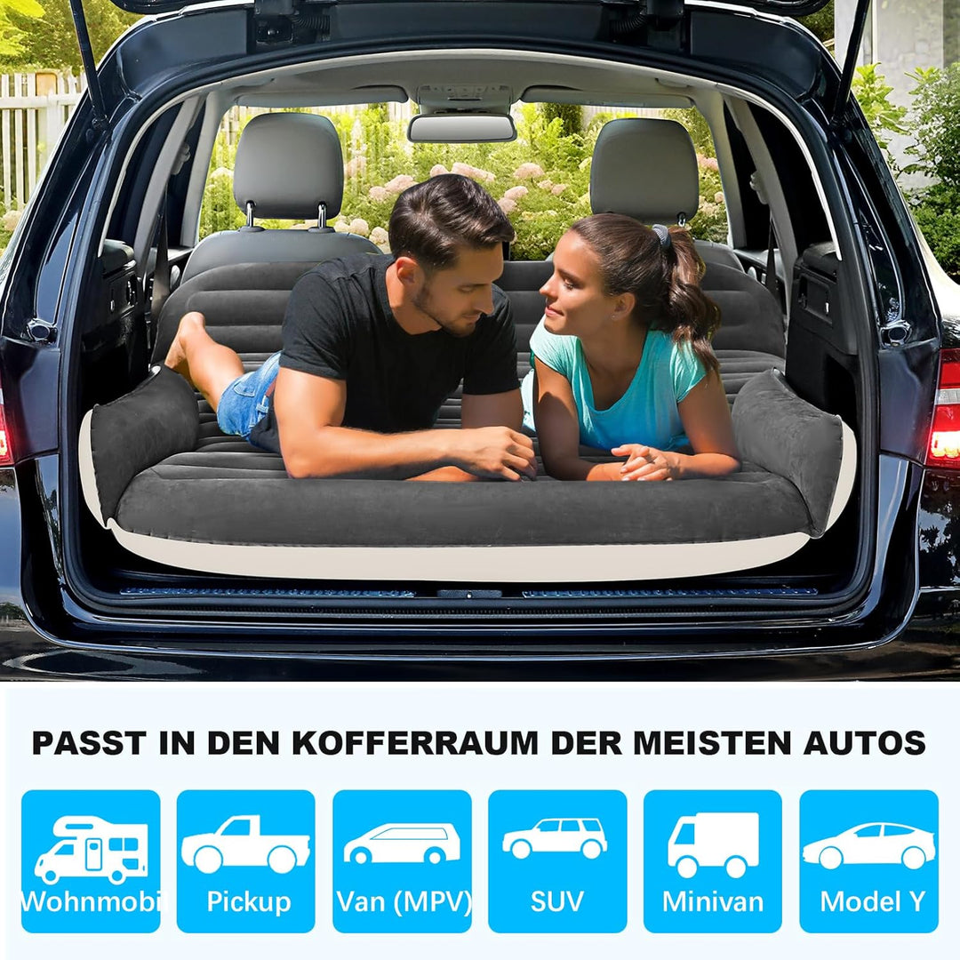 KMZ Aufblasbare SUV-Luftmatratze für Auto, LKW und Camping – tragbares, Dickes Autobett für unterweg