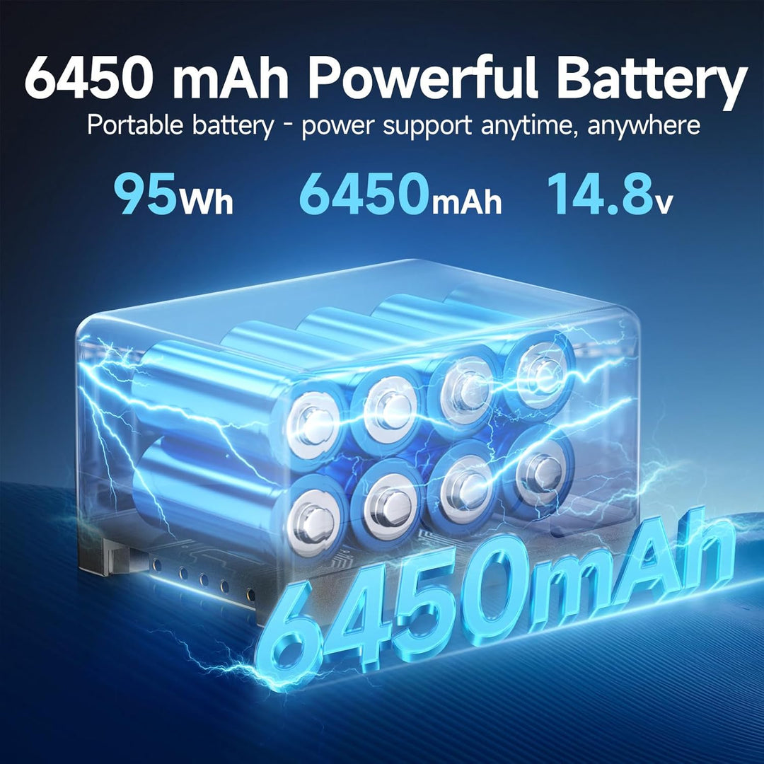 V Mount Akku, Moman Power 95 Klein V-Lock Batterie 95Wh 6450mAh 14.8V mit 2×D-TAP/USB-A/BP Ausgang,