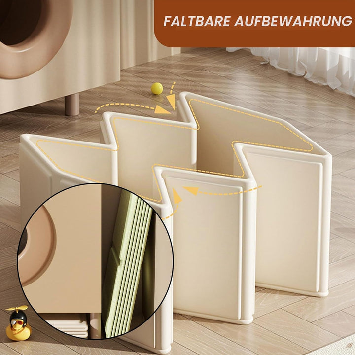 Baby Badewanne Faltbare, Platzsparende Klappbar Babywanne Für 0-8 Jahre, Tragbares Kinderschwimmbeck