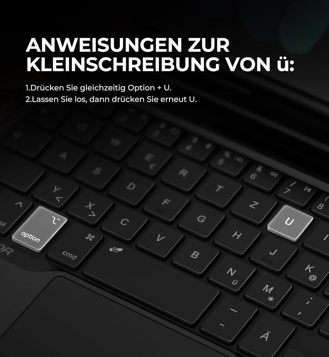 Dexnor Tastatur Hülle für iPad mini 6/7, Magnetische Schwimmender Cantilever-Ständer mit Trackpad St