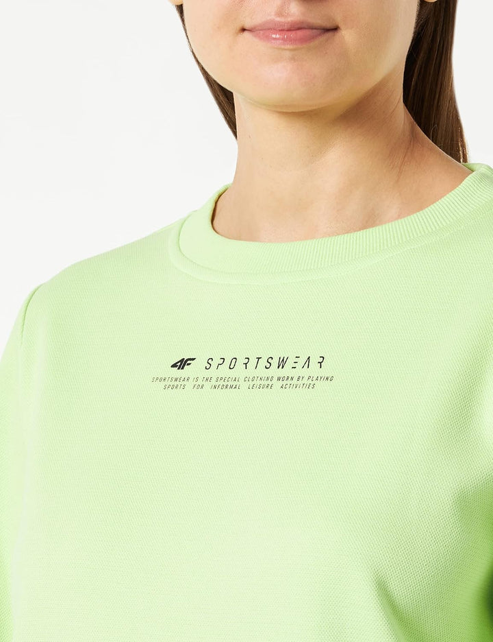 4F Damen Sweatshirt, Canary Green