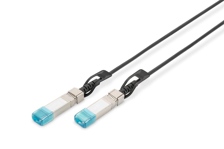 DIGITUS Twinax DAC Netzwerkkabel, SFP+, 1 m, bis 10.52 Gbit/s, AWG 30, kompatibel mit HP H3C, Schwar